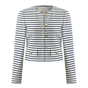 Navy Striped Women's Jacket